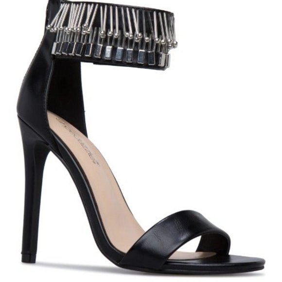 COPY - Sauncia Beaded Stiletto Sandal Size 8 Bran… - Picture 1 of 3